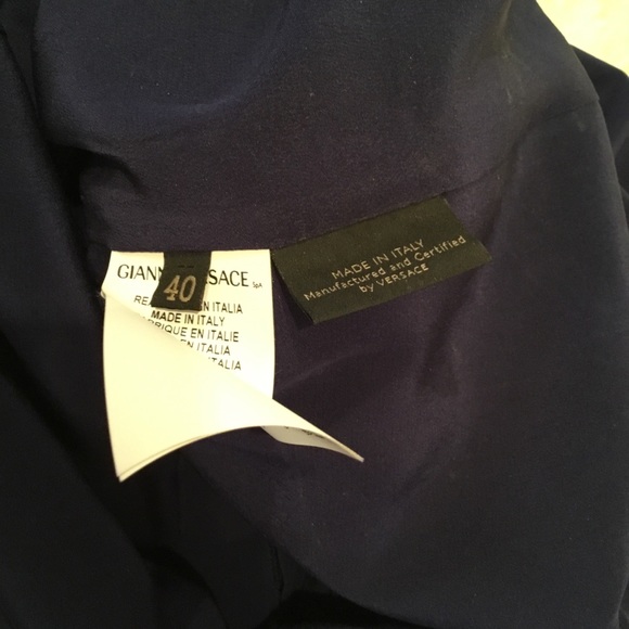 VERSACE TIGER BLUE SEQUIN SHIFT DRESS - Picture 4 of 8